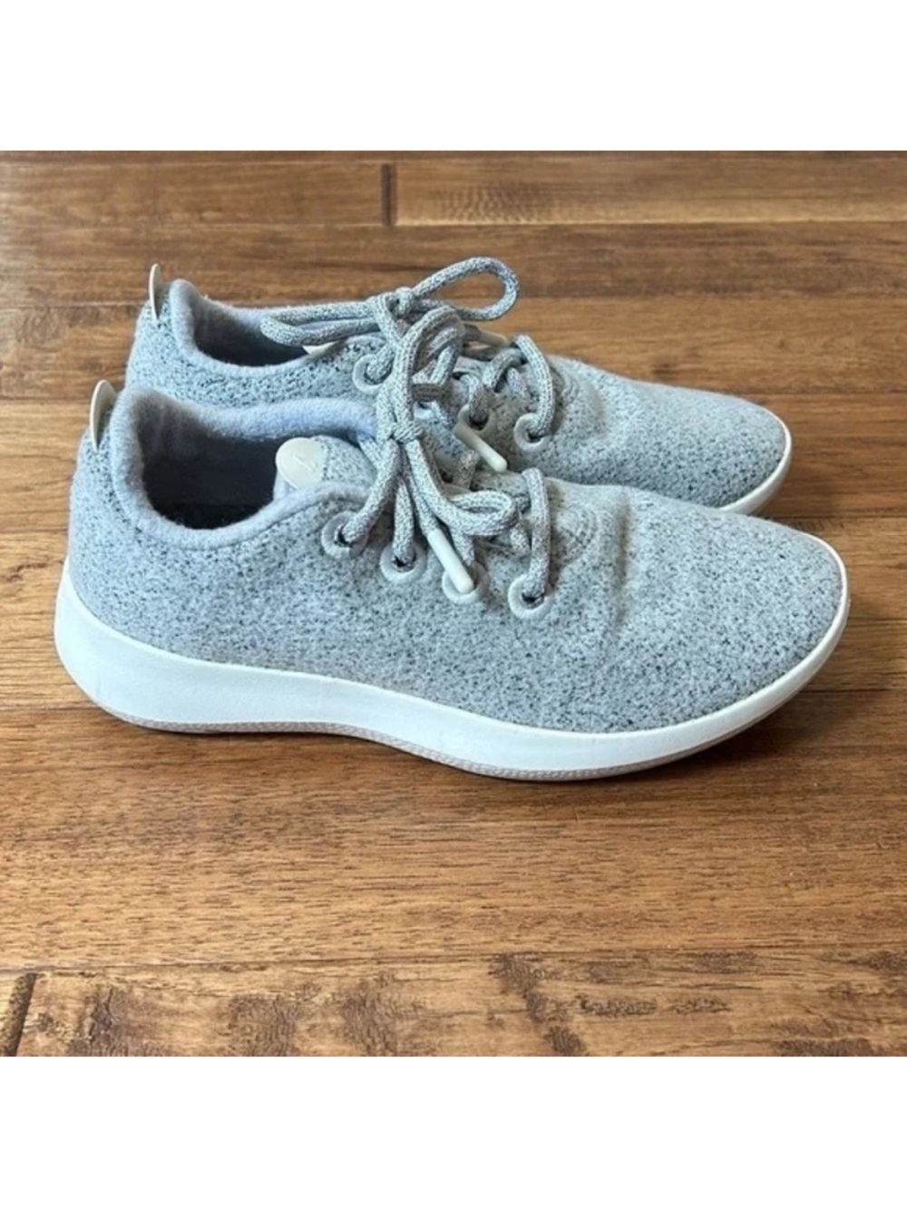 Allbirds Wool Runner Mizzles Water Repellent Running Shoes Light Gray Size 7